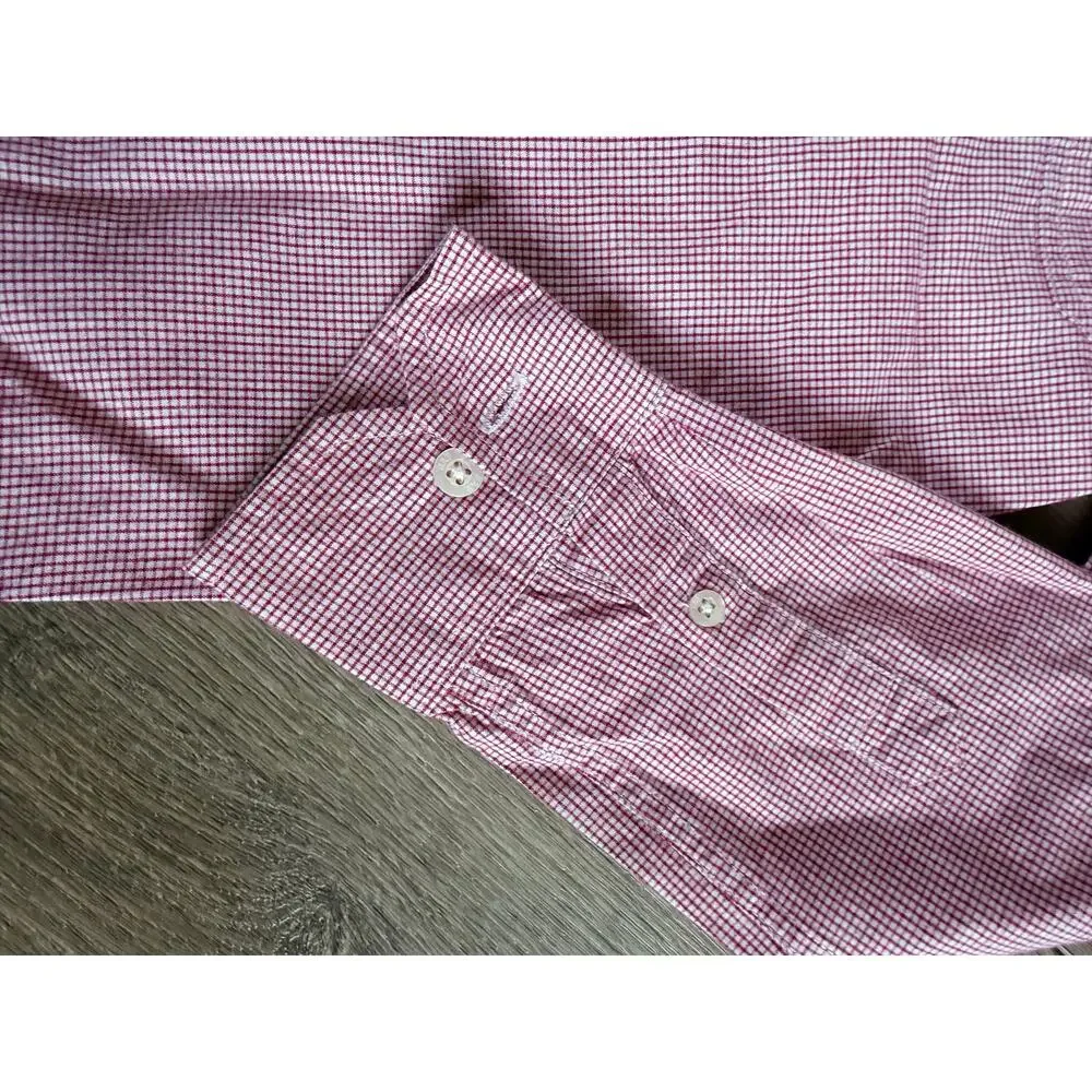 Gap Kids Red Plaid Button Down Shirt - Boys Size S (6/7)